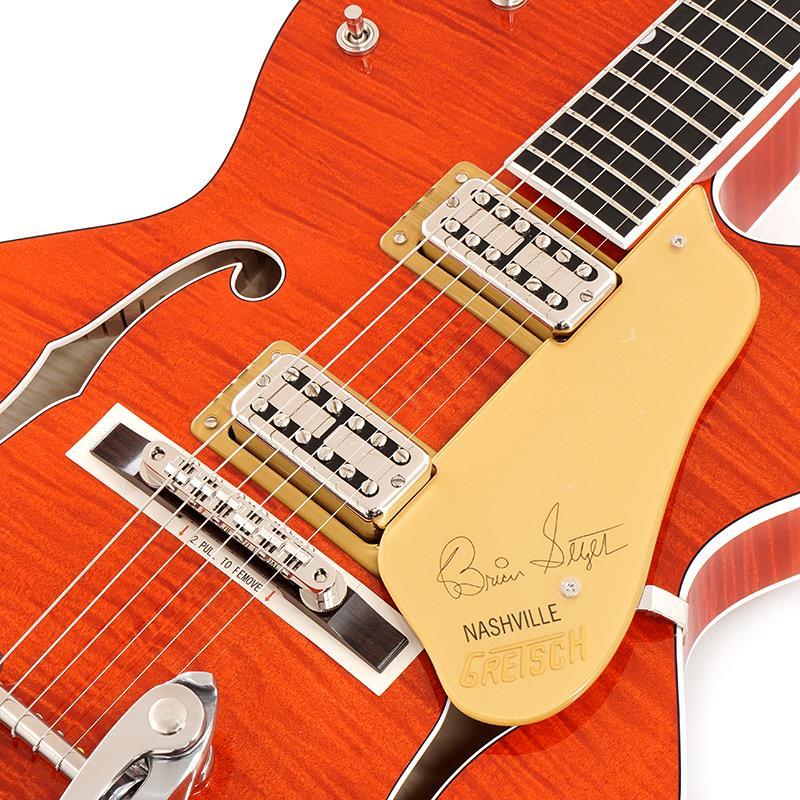GRETSCH G6120TFM-BSNV Brian Setzer Signature Nashville Hollow Body with Bigsby and Flame Maple（Orange Stain/Ebony） | GRETSCH | 03