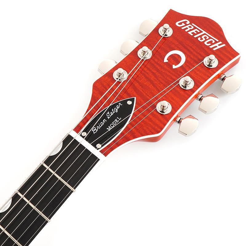 GRETSCH G6120TFM-BSNV Brian Setzer Signature Nashville Hollow Body with Bigsby and Flame Maple（Orange Stain/Ebony） | GRETSCH | 06