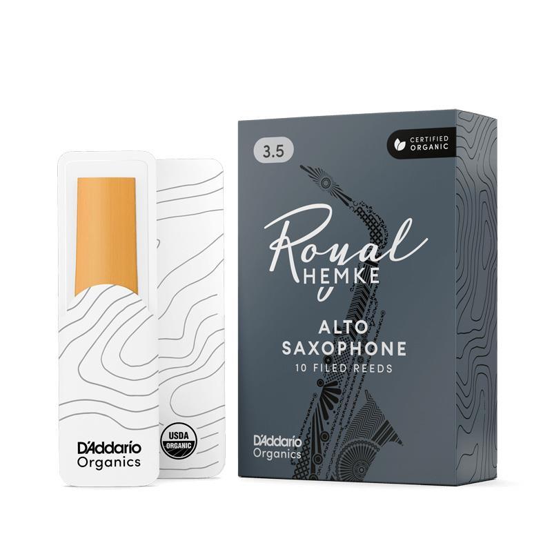 D'Addario Wood Winds 《硬さ：3.5》アルトサックス用リード ダダリオ・ウッドウインズ オーガニック ロイヤル・ヘムケ | 
