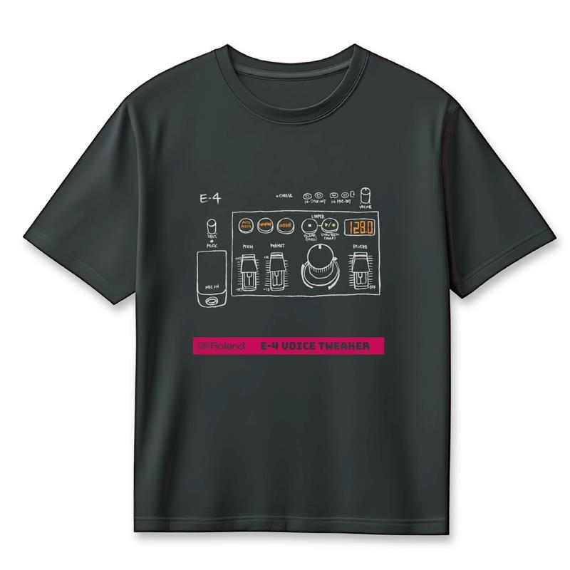 Roland (予約商品・3月7日発売)E-4 T-Shirts DesignB L (RT/E-4BL) | ローランド