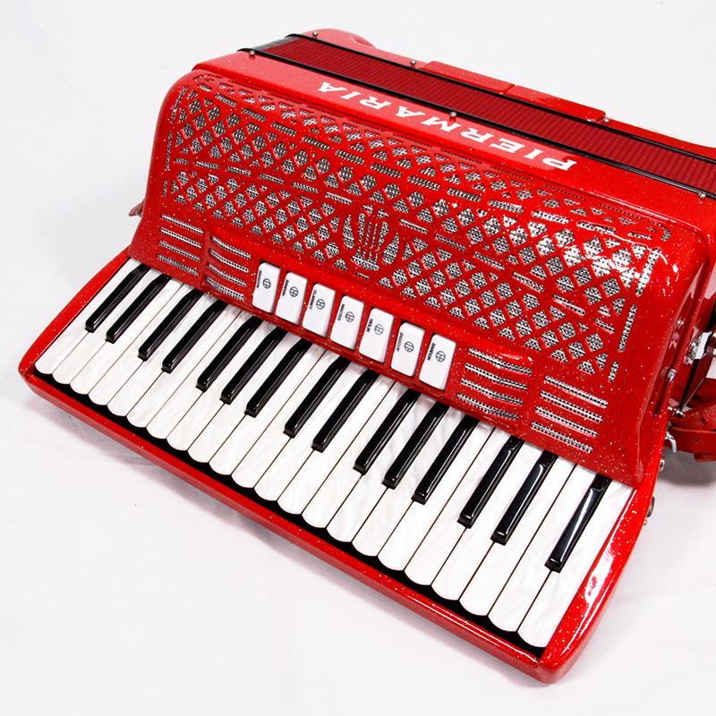 unknown USED 中古 PIERMARIA 206 Vintage Red (イタリア製アコーディオン) (純正ロゴ入りハードケース付) ピエルマリアの画像