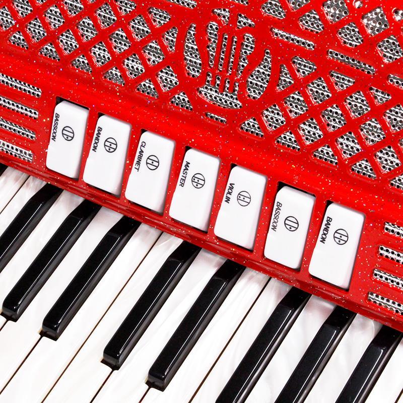 unknown USED 中古 PIERMARIA 206 Vintage Red (イタリア製アコーディオン) (純正ロゴ入りハードケース付) ピエルマリアの画像