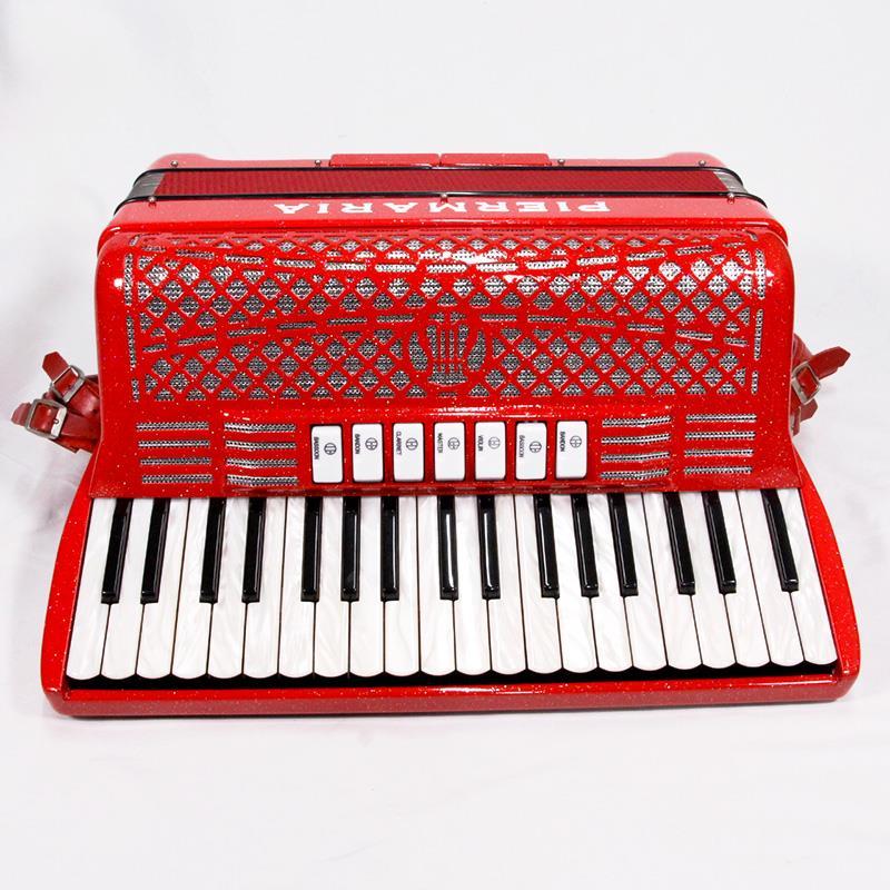 unknown USED 中古 PIERMARIA 206 Vintage Red (イタリア製アコーディオン) (純正ロゴ入りハードケース付) ピエルマリアの画像
