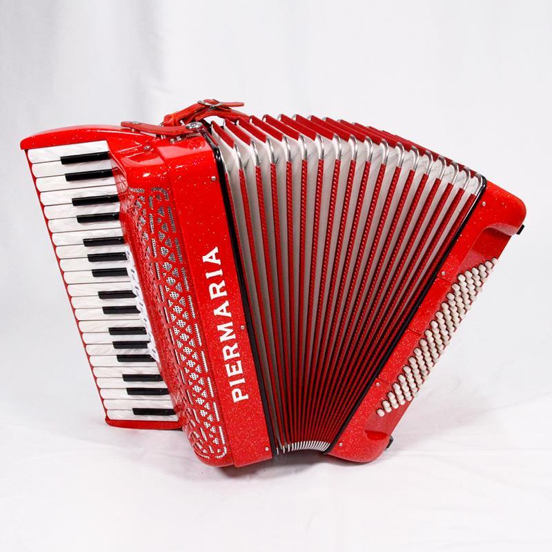 unknown USED 中古 PIERMARIA 206 Vintage Red (イタリア製アコーディオン) (純正ロゴ入りハードケース付) ピエルマリアの画像
