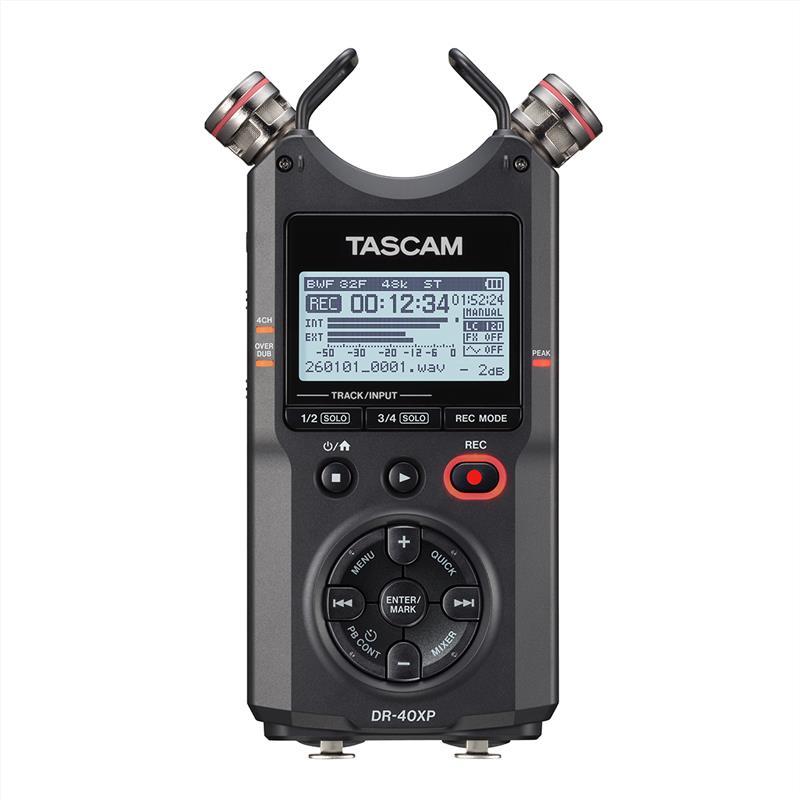 TASCAM 【初回分少量入荷・次回納期未定】DR-40XP (可動式マイク・XLR/TRS入力搭載)(32ビットフロート録音対応)(4chポータブルレコーダー)(ハ... | TASCAM | 01