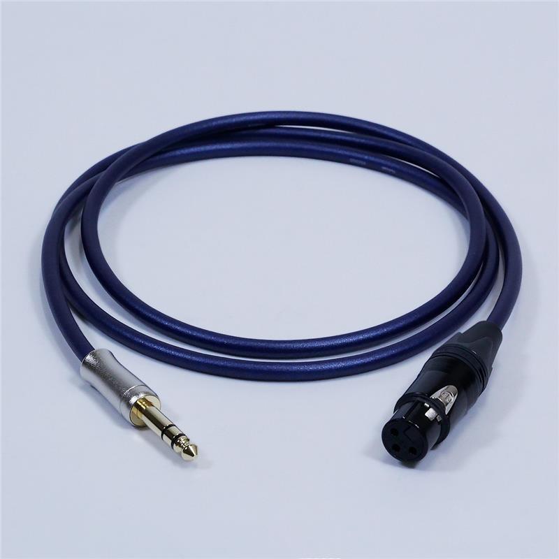 Noah’sark PASSGO BLUE XFT Cable (1.5m)(パスゴーブルー)(ラインケーブル)(XLRメス-TRS)(XLR(F)-6.3(3極))(日本製) | 