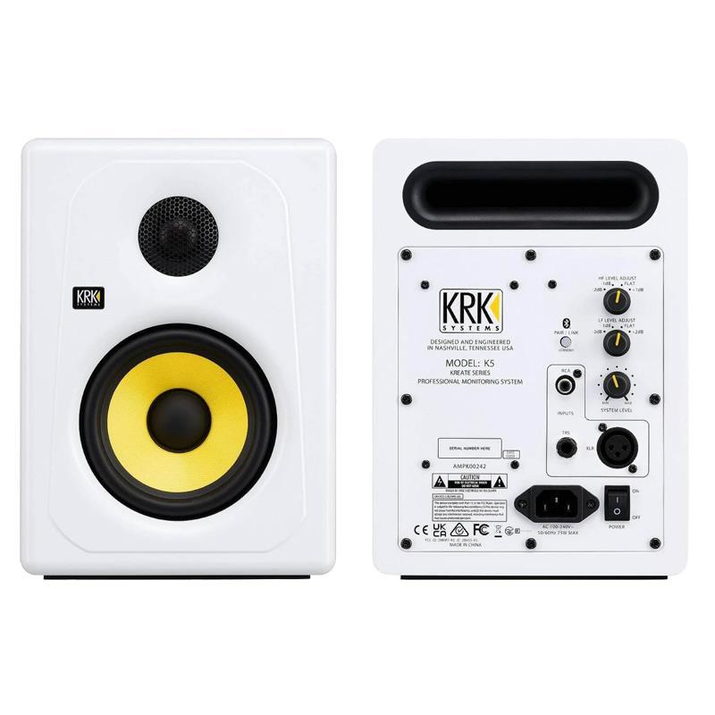 KRK KREATE 5 WHITE Limited Edition (ペア)(限定カラー)(ケーアールケー)(モニタースピーカー)(5インチ)(パワードモニター)_1