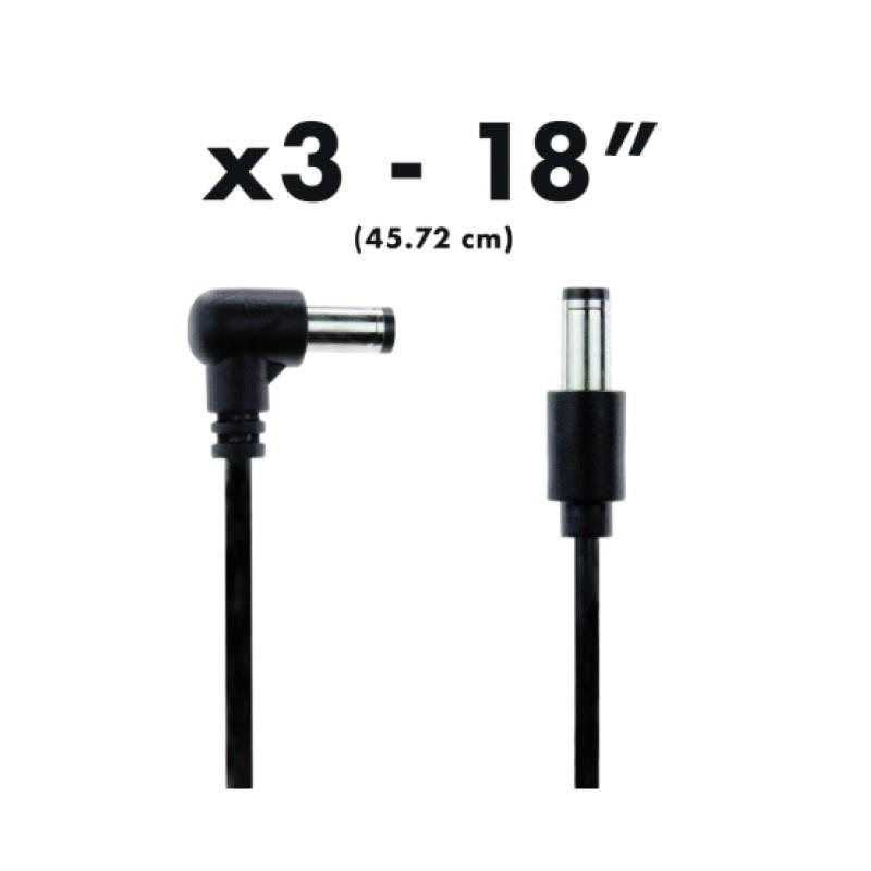WALRUS AUDIO Canvas DC Cables 3 Pack (18inch) | 