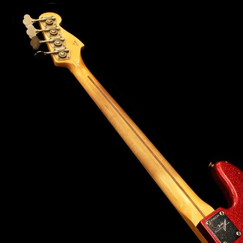 Fender Custom Shop Limited Edition Masterbuilt J Precision Bass PJ， King’s Red Sparkle_6