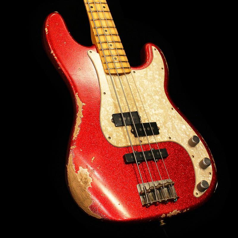 Fender Custom Shop Limited Edition Masterbuilt J Precision Bass PJ， King’s Red Sparkle_7