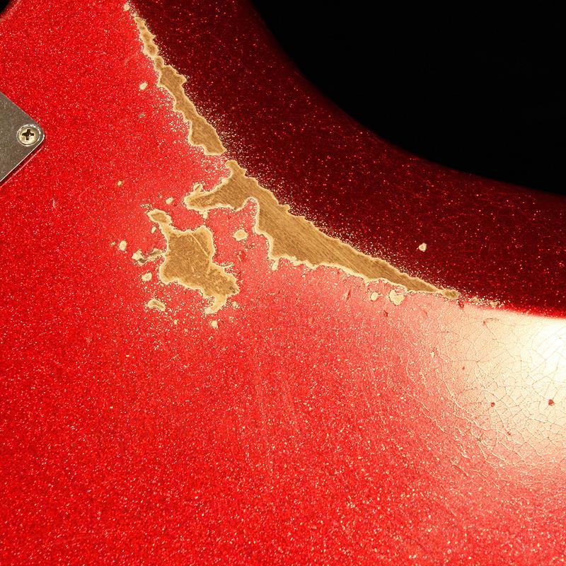 Fender Custom Shop Limited Edition Masterbuilt J Precision Bass PJ， King’s Red Sparkle_9