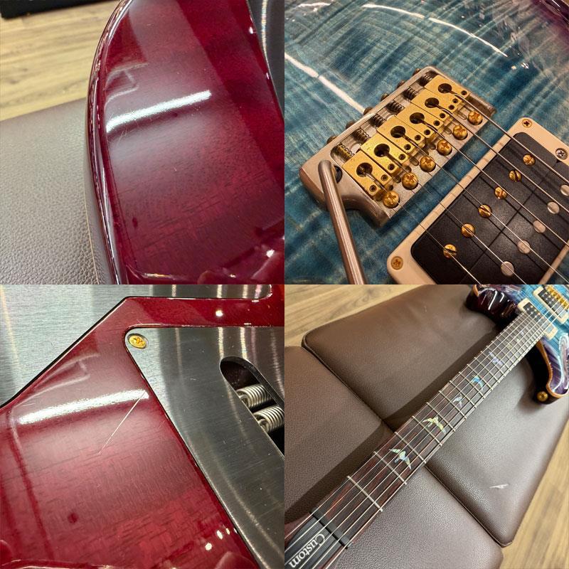 P.R.S. USED 中古 Wood Library Custom 24-08 10top Rose Neck (Aquableux Purple burst)［SN.21 0313200］ Paul Reed Smith ポールリードスミス |  | 09