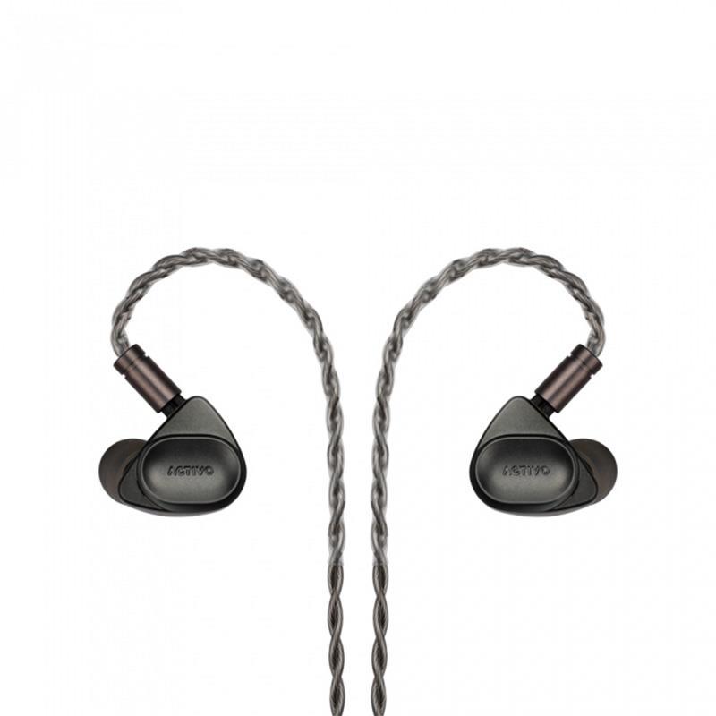 ACTIVO VOLCANO イヤホン IEM トリプルダイナミックドライバー ACTIVO VOLCANO Black (ブラック)(アクティヴォ)(有線イヤホン