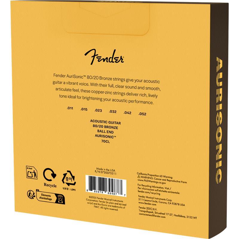 Fender USA 80/20 Bronze Acoustic Strings[#0730070311] | Fender | 01