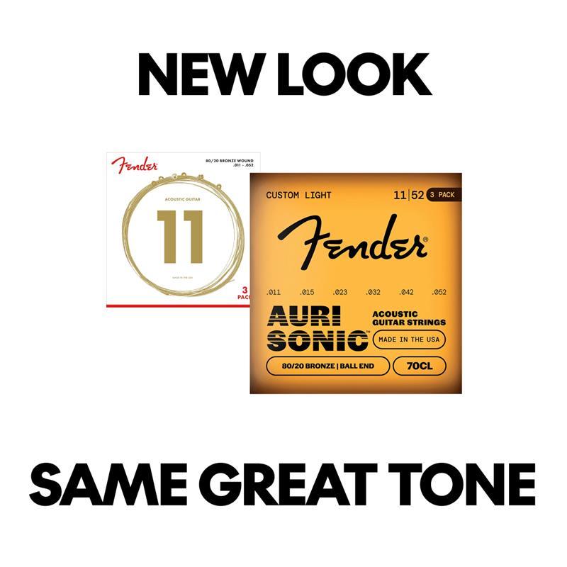 Fender USA 80/20 Bronze Acoustic Strings[#0730070311] | Fender | 03