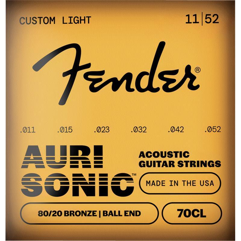 Fender USA AuriSonic 70 80/20 Bronze Acoustic Guitar Strings[#0730070405] | Fender