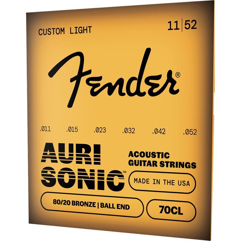 Fender USA AuriSonic 70 80/20 Bronze Acoustic Guitar Strings[#0730070405] | Fender | 02