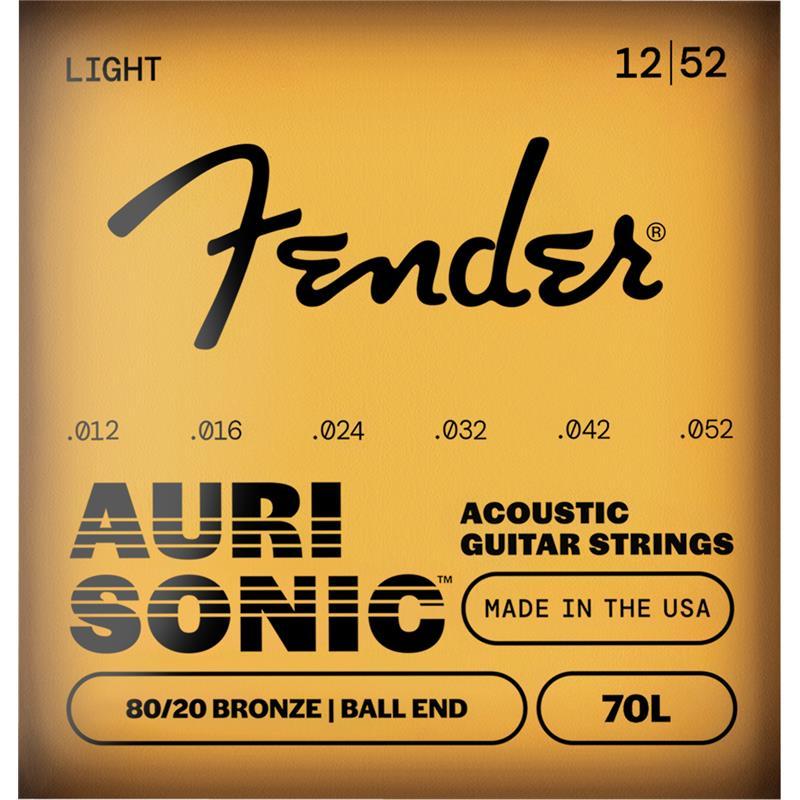 Fender USA AuriSonic 70 80/20 Bronze Acoustic Guitar Strings[#0730070403] | Fender