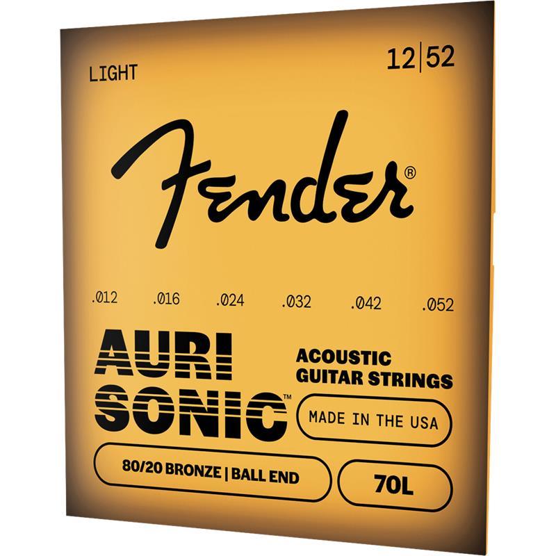 Fender USA AuriSonic 70 80/20 Bronze Acoustic Guitar Strings[#0730070403] | Fender | 02