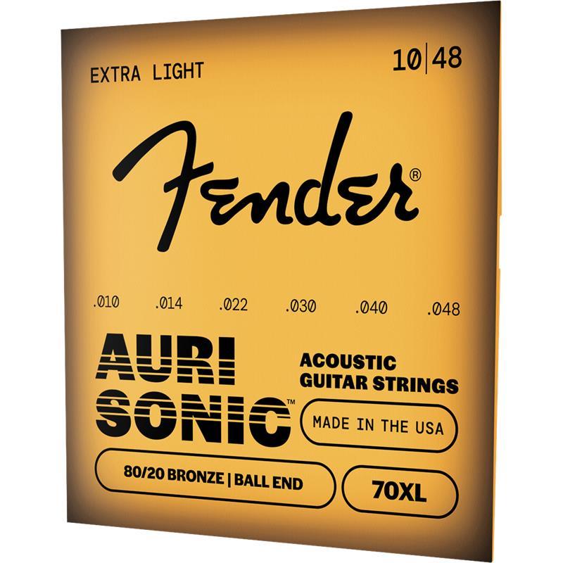 Fender USA AuriSonic 70 80/20 Bronze Acoustic Guitar Strings[#0730070402] | Fender | 02