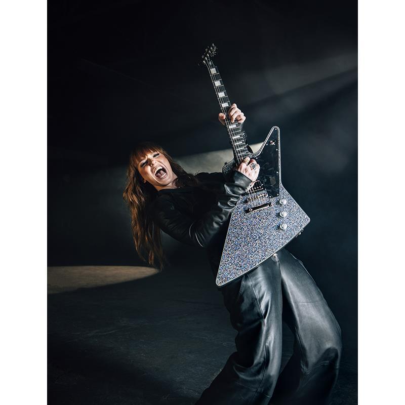 Epiphone Lzzy Hale Explorer Custom (Black Diamond Holographic Sparkle) | Epiphone | 09