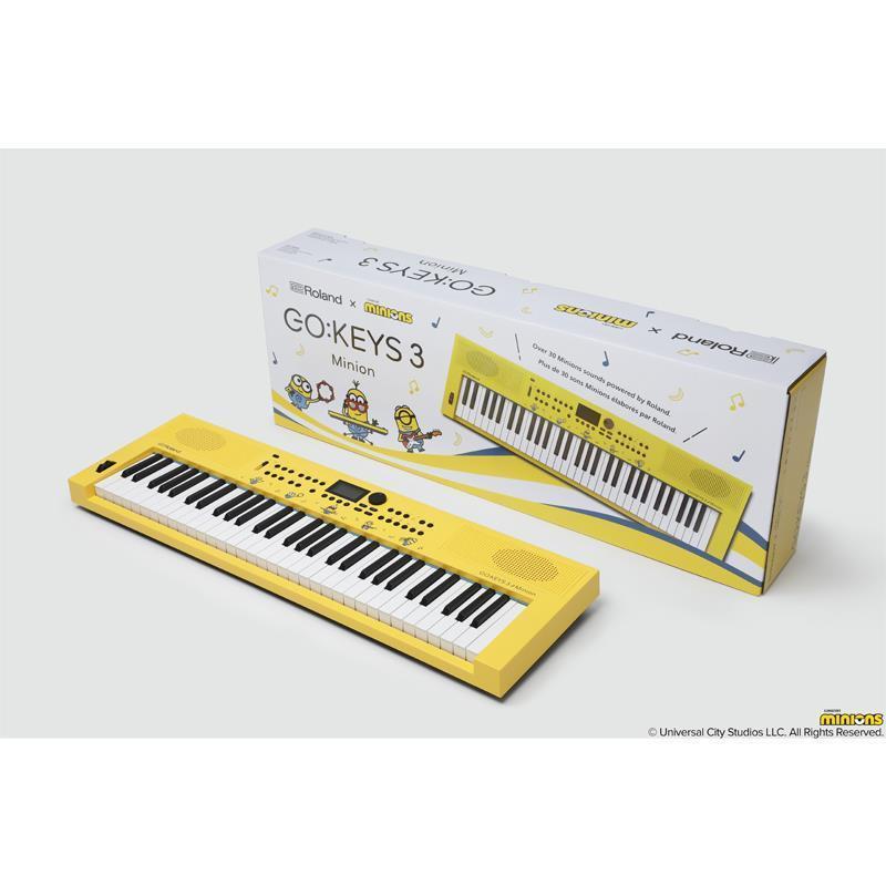 Roland (限定生産モデル)(数量限定・オリジナルミニトートバッグ付き)GO:KEYS 3 Minion 専用譜面立て(MRGKS3/5)セット (GOKEYS3-MI) (ゴーキ... | ローランド | 03