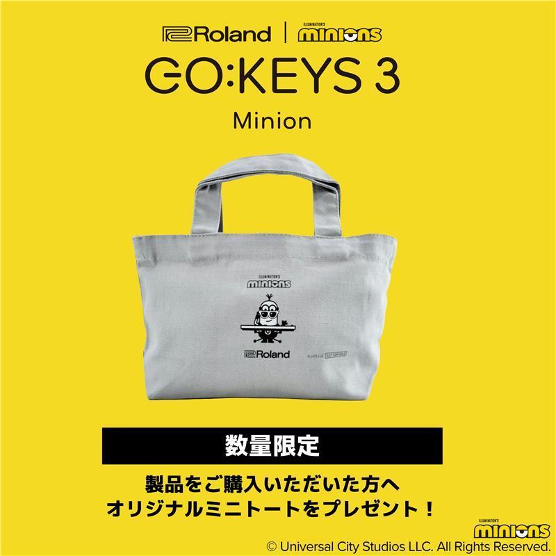 Roland (限定生産モデル)(数量限定・オリジナルミニトートバッグ付き)GO:KEYS 3 Minion 専用譜面立て(MRGKS3/5) & 練習セット (GOKEYS3-MI) (... | ローランド | 01