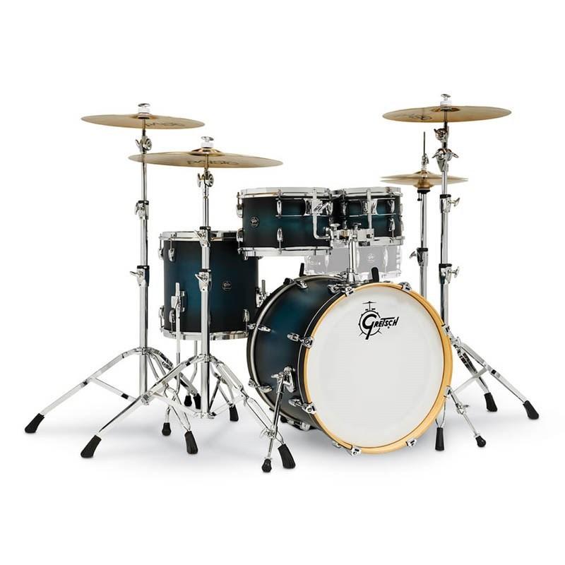 GRETSCH / RN2-E604-SABB （Renown Series 4pc Drum Kit / BD20，FT14，TT10&12 / Satin Antique Blue Burst Lacquer）（お取り寄せ品）｜イケベ楽器店