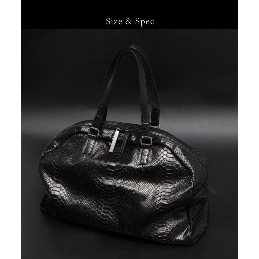 へび皮　オーダーメイド品　ボストンバッグ ボストンバッグ 蛇革バッグ パイソンバッグ 巨大ボストン パイソン