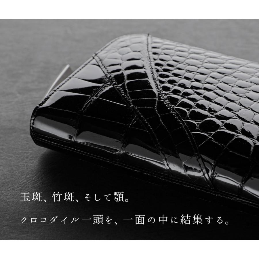 池田工芸】世界に挑む、“漆黒”の『天下統一財布』。クロコダイル長財布