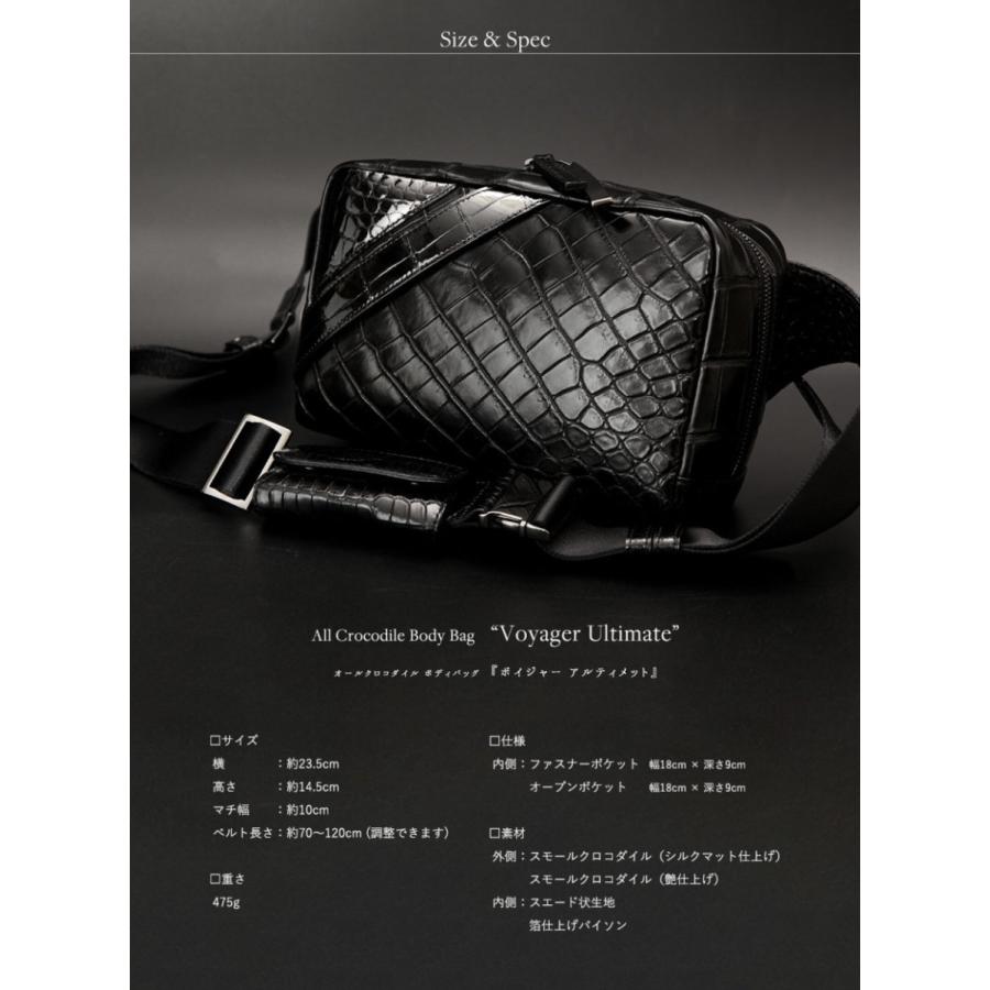 クロコダイルボディバッグ クロコボディバッグ クロコバッグ わに革