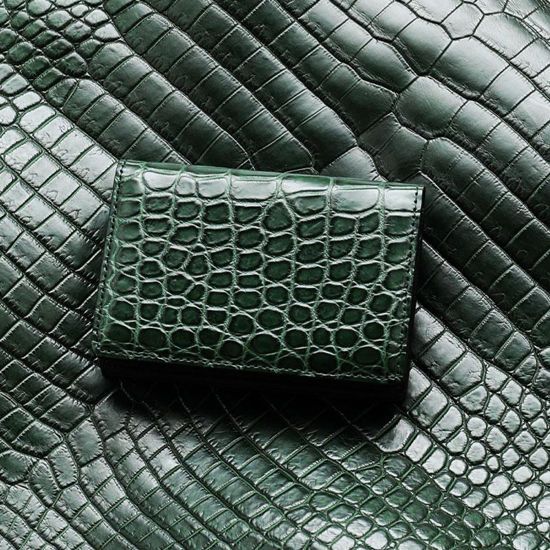 池田工芸】《 創業80年記念クロコ 》革もビジネスも一期一会の出会いを