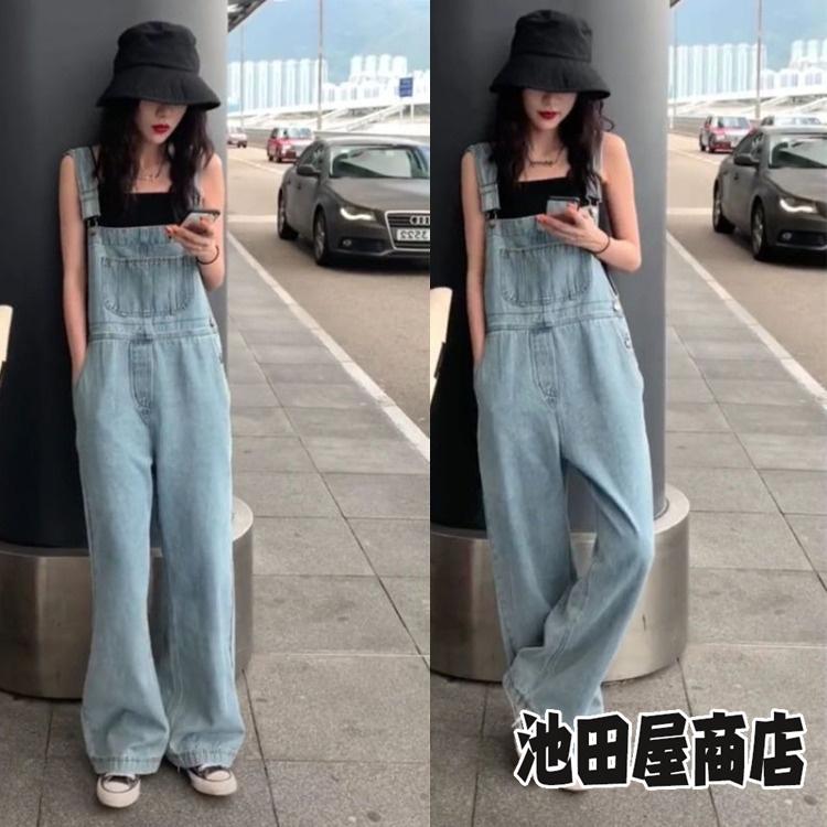 オーバーオール デニム ロングパンツ サロペット ゆったり レディース かわいい 韓国ファッション つなぎ 作業着 激安価格と即納で通信販売
