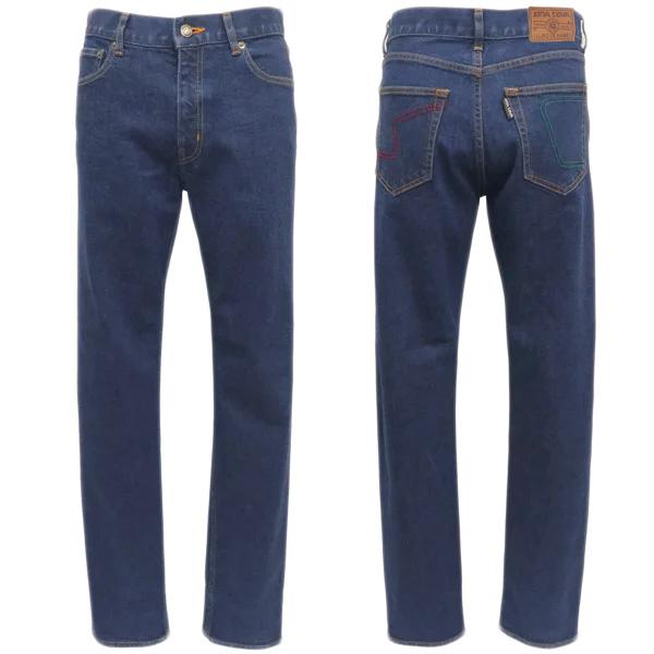 シナコバ 定番 11oz 無地 ストレッチジーンズ (紺) (W80)(W84)(W88)(W92)(W96) PA*0110005030290