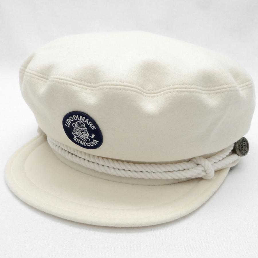 30 Off 秋冬 シナコバ ウールのキャプテンハット オフ白 Gd 池田洋品店 通販 Yahoo ショッピング