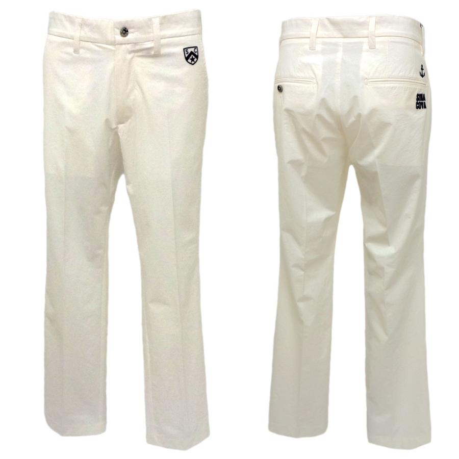 92シナコバ綿ストレッチパンツホワイト