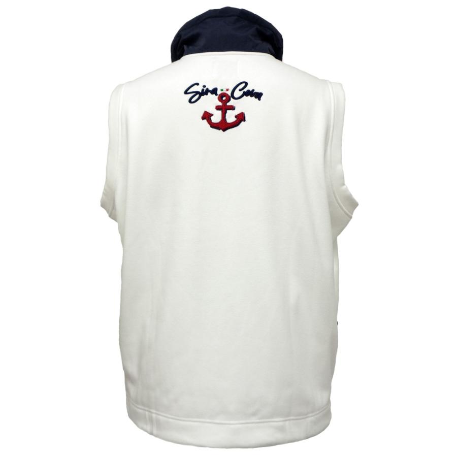 シナコバ　定番ホワイト　ジップベストＬ シナコバ 定番ホワイト ジップベストL - メルカリ