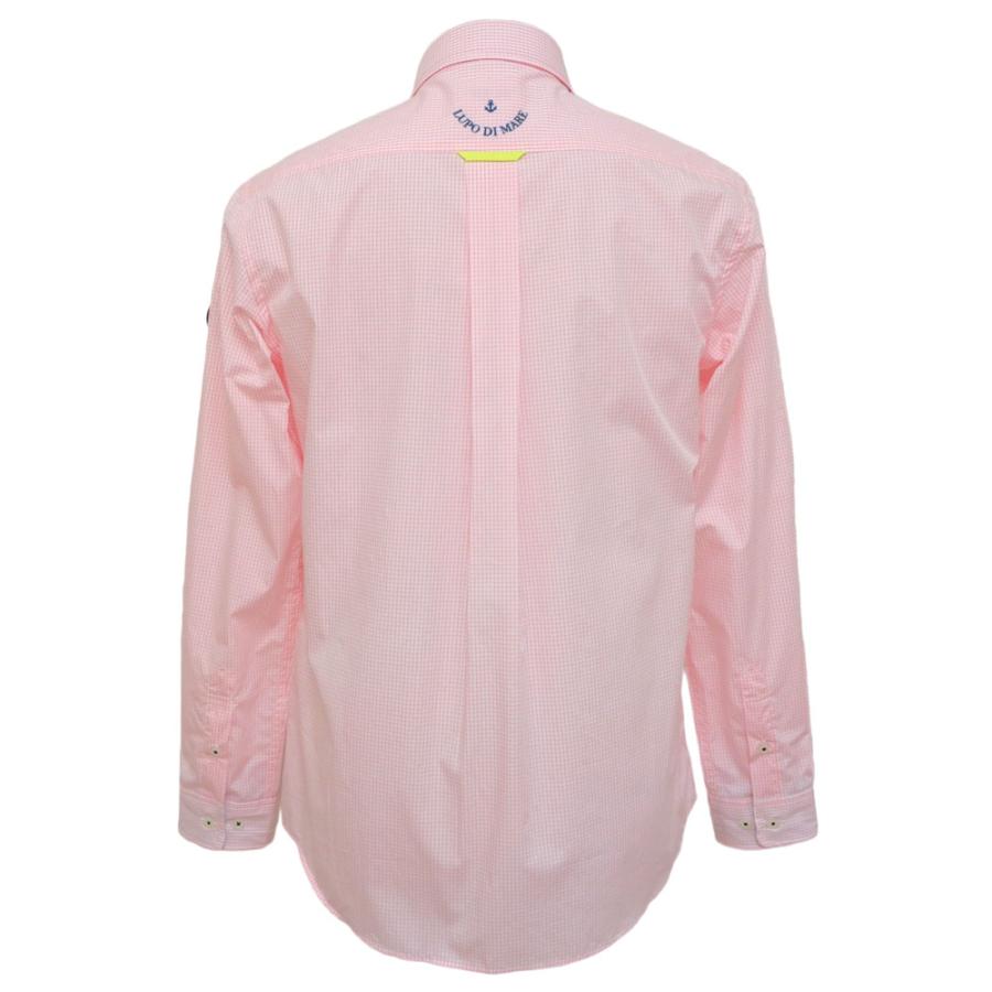 シナコバ　ピンク 長袖シャツ SINA COVA 40%OFF 春夏 シナコバ 薄手グラフチェック長袖ボタン
