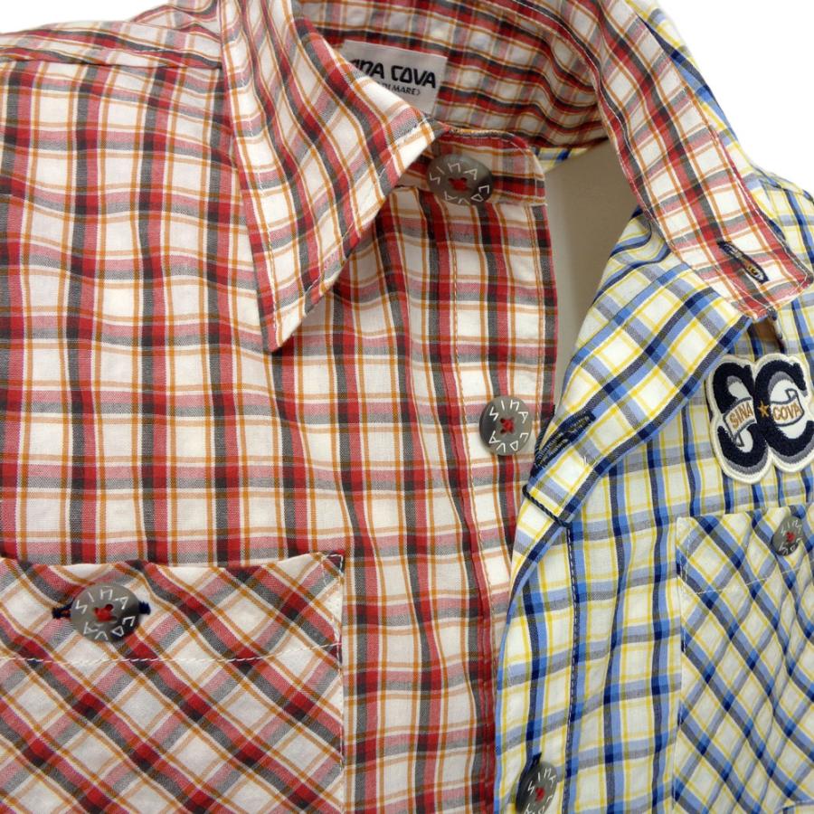 SINA COVA 30%OFF 2024春夏 シナコバ 左右色違いサッカー地 SINA COVA 30%OFF 2024春夏 シナコバ 左右色違いサッカー地