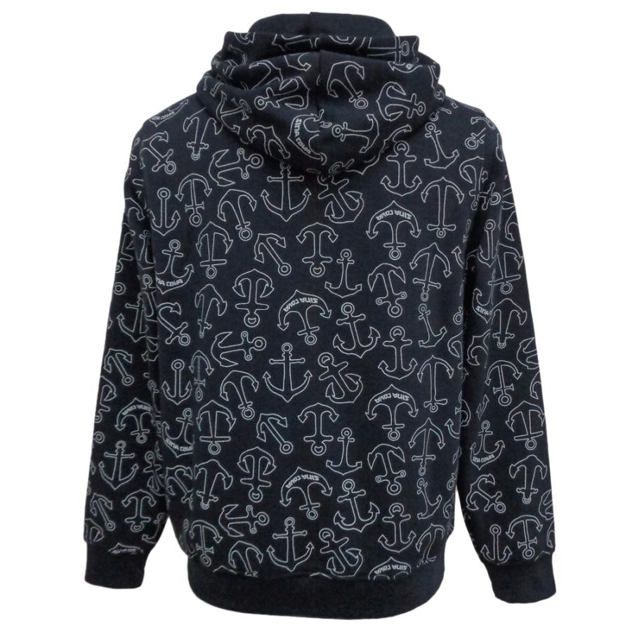 SINA COVA（シナコバ） 30%OFF 秋冬 総柄pt ハーフジップパーカー (紺