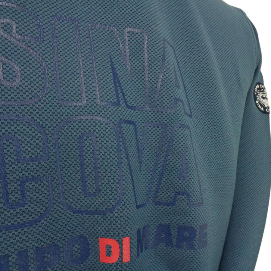 SINA COVA（シナコバ） 30%OFF 秋冬 襟にロゴ 長袖モックネックT
