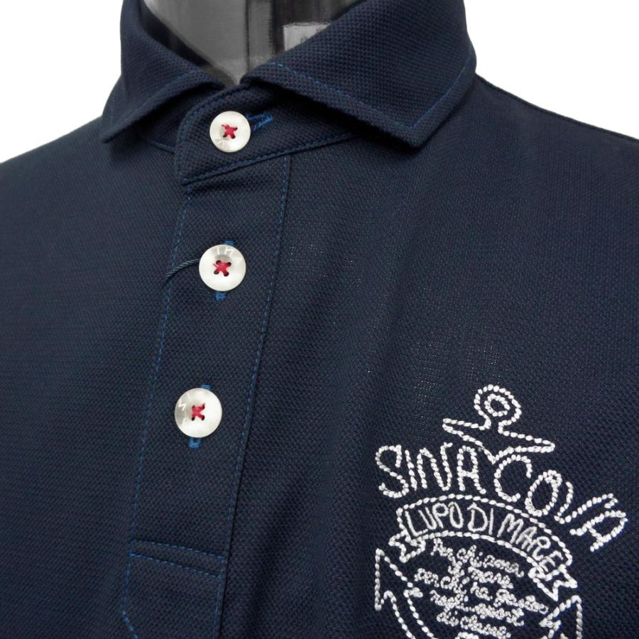 日本製 SINACOVAシナコバ 豪華 刺繍入り ポロシャツ SINA COVA シナコバ（SINA COVA）2022 Spring ＆ Summer Collection
