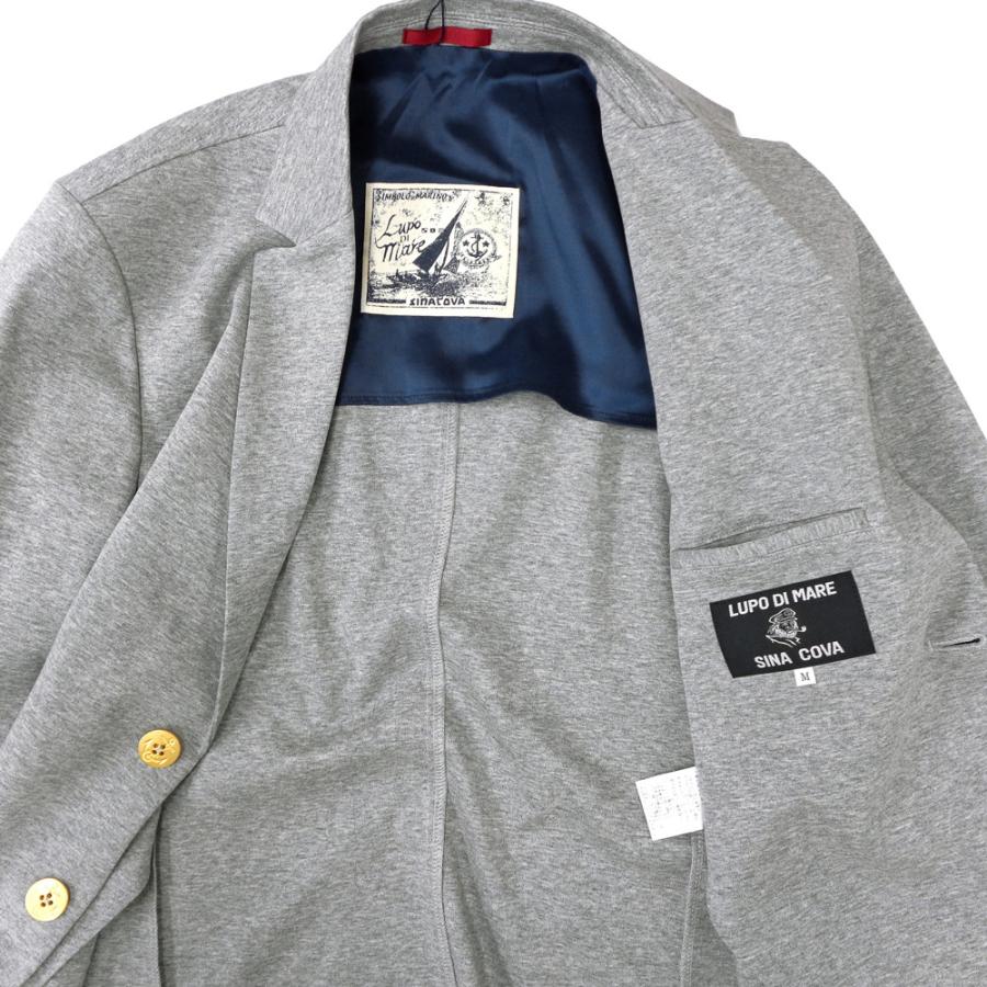 2026春夏新作 シナコバ 綿ポンチ カットソー柔らかテーラードジャケット (グレー) (M)(L)(LL) JK*0126113040140の画像