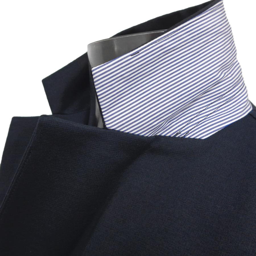 2026春夏新作 シナコバ 綿ポンチ カットソー柔らかテーラードジャケット (紺) (M)(L)(LL) JK*0126113040290の画像