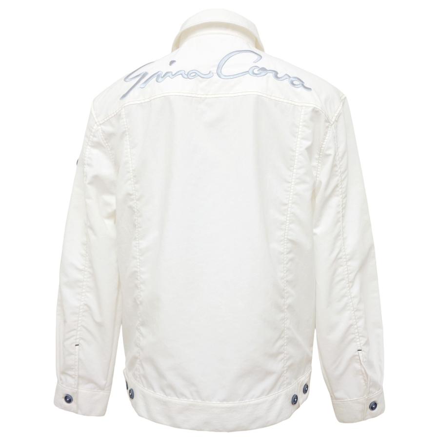 2026春夏新作 シナコバ  薄いナイロン地の軽量トラッカージャケット (白) (M)(L)(LL)JK*0126123010110の画像