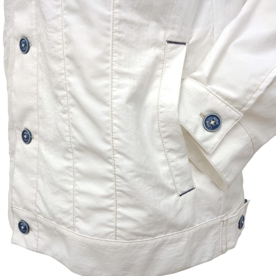 2026春夏新作 シナコバ  薄いナイロン地の軽量トラッカージャケット (白) (M)(L)(LL)JK*0126123010110の画像