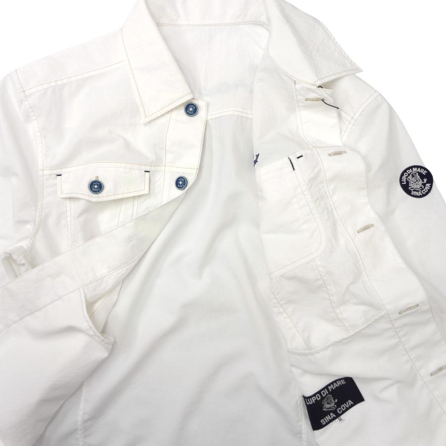 2026春夏新作 シナコバ  薄いナイロン地の軽量トラッカージャケット (白) (M)(L)(LL)JK*0126123010110の画像