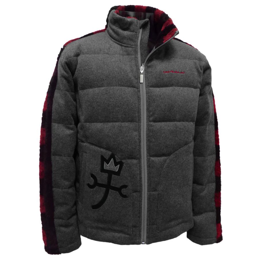50%OFF 秋冬 カステルバジャック 毛×ファー切り替え ダウンブルゾン  