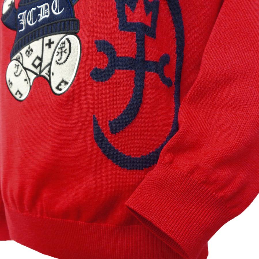 30%OFF 2024秋冬 カステルバジャック 薄手 モノグラム柄くま刺繍