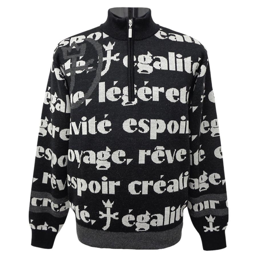 カステルバジャック　セーター CASTELBAJAC（カステルバジャック） 40%OFF 2024秋冬 ロゴ総柄